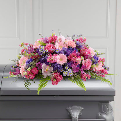 Glorious Garden Casket Spray – BLOSSOMS & BALLOONS FLORIST, Roseville CA