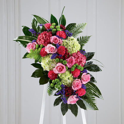 Refreshing Mix Standing Spray – BLOSSOMS & BALLOONS FLORIST, Roseville CA