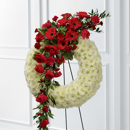 Graceful Tribute Wreath – BLOSSOMS & BALLOONS FLORIST, Roseville CA