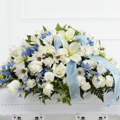 Tender Treasure Casket Spray – BLOSSOMS & BALLOONS FLORIST, Roseville CA