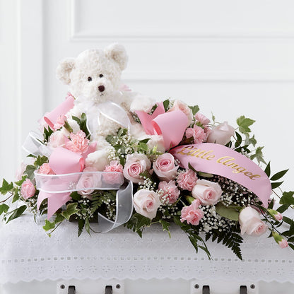 Touch of Sympathy Casket Spray – BLOSSOMS & BALLOONS FLORIST, Roseville CA