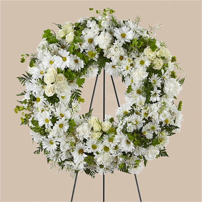 Faithful Wishes Wreath – BLOSSOMS & BALLOONS FLORIST, Roseville CA