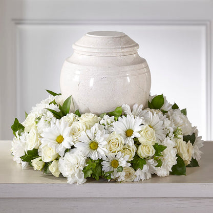 Ivory Gardens Cremation Adornment – BLOSSOMS & BALLOONS FLORIST, Roseville CA