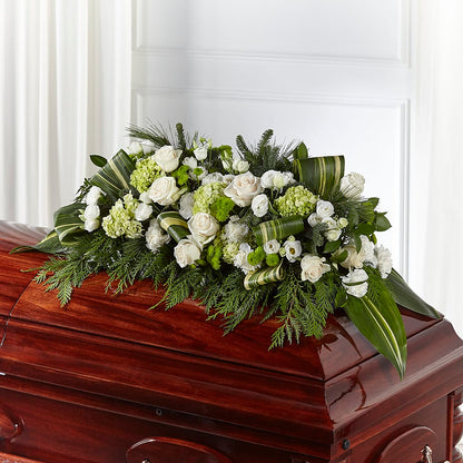 Hopeful Gesture Casket Spray – BLOSSOMS & BALLOONS FLORIST, Roseville CA
