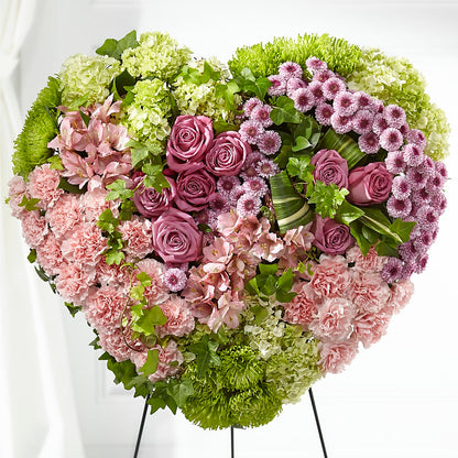Heartwarming Standing Heart – BLOSSOMS & BALLOONS FLORIST, Roseville CA