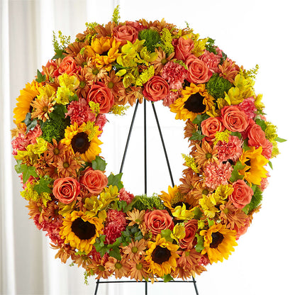 Autumnal Memories Wreath (Standard) – BLOSSOMS & BALLOONS FLORIST, Roseville CA