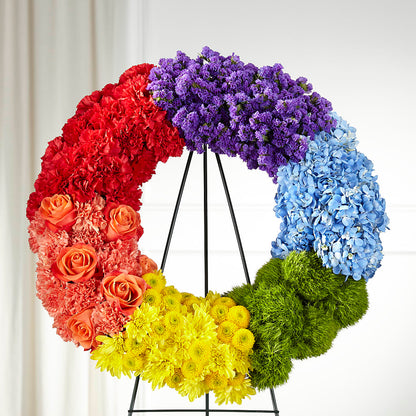 Circle of Love Wreath – BLOSSOMS & BALLOONS FLORIST, Roseville CA