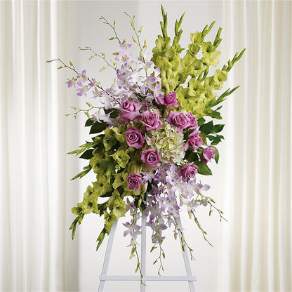 Lasting Legacy Standing Spray – BLOSSOMS & BALLOONS FLORIST, Roseville CA