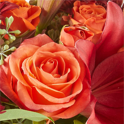 Crimson Leaves Bouquet – BLOSSOMS & BALLOONS FLORIST, Roseville CA