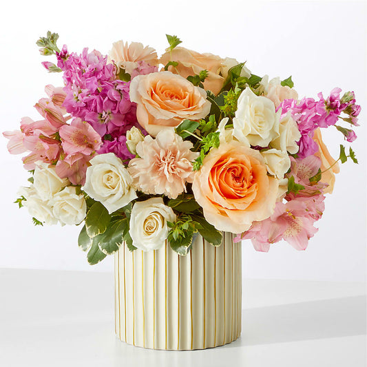 Paradise Bouquet with Ivory Vase – BLOSSOMS & BALLOONS FLORIST, Roseville CA