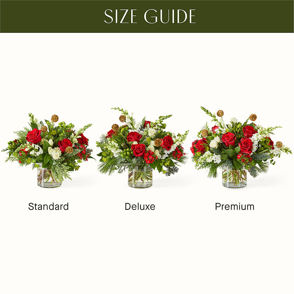 Deck the Halls Bouquet – BLOSSOMS & BALLOONS FLORIST, Roseville CA