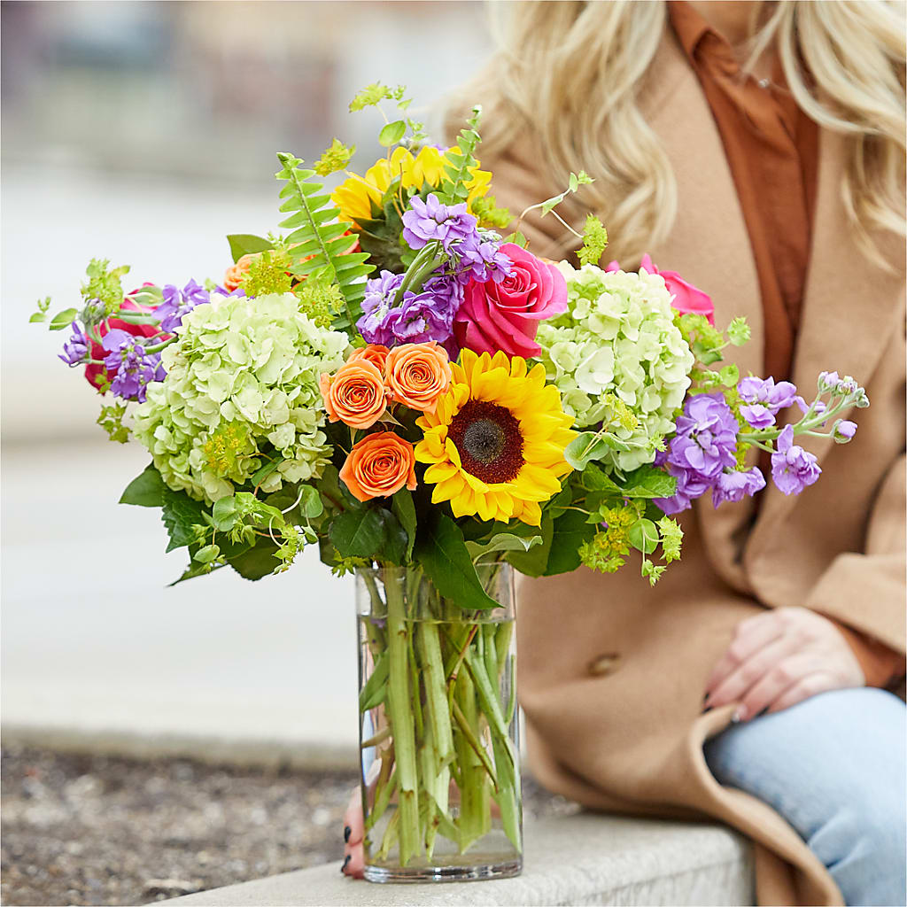 Vibrant Greetings Bouquet – BLOSSOMS & BALLOONS FLORIST, Roseville CA