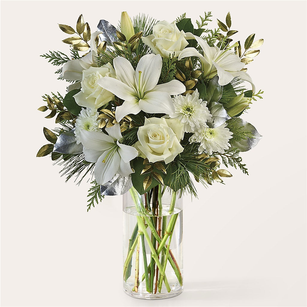 Wintry Mix Bouquet – BLOSSOMS & BALLOONS FLORIST, Roseville CA