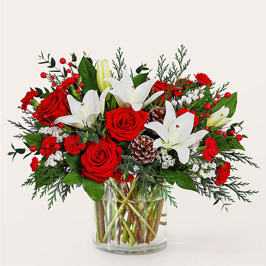 Best in Snow Bouquet – BLOSSOMS & BALLOONS FLORIST, Roseville CA