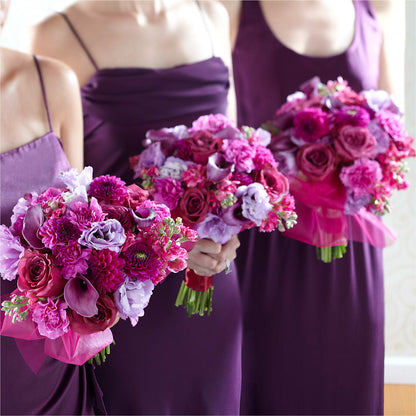 Bridesmaid's Garden Bouquet – BLOSSOMS & BALLOONS FLORIST, Roseville CA