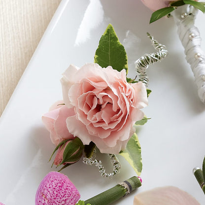 Pink Spray Rose Boutonniere – BLOSSOMS & BALLOONS FLORIST, Roseville CA