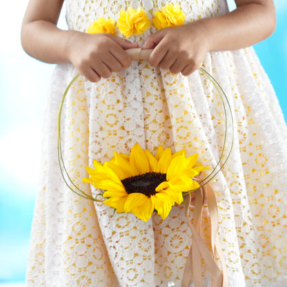 Sweet Sunshine Flower Girl Bouquet – BLOSSOMS & BALLOONS FLORIST, Roseville CA