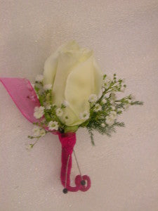 classic rose boutonniere